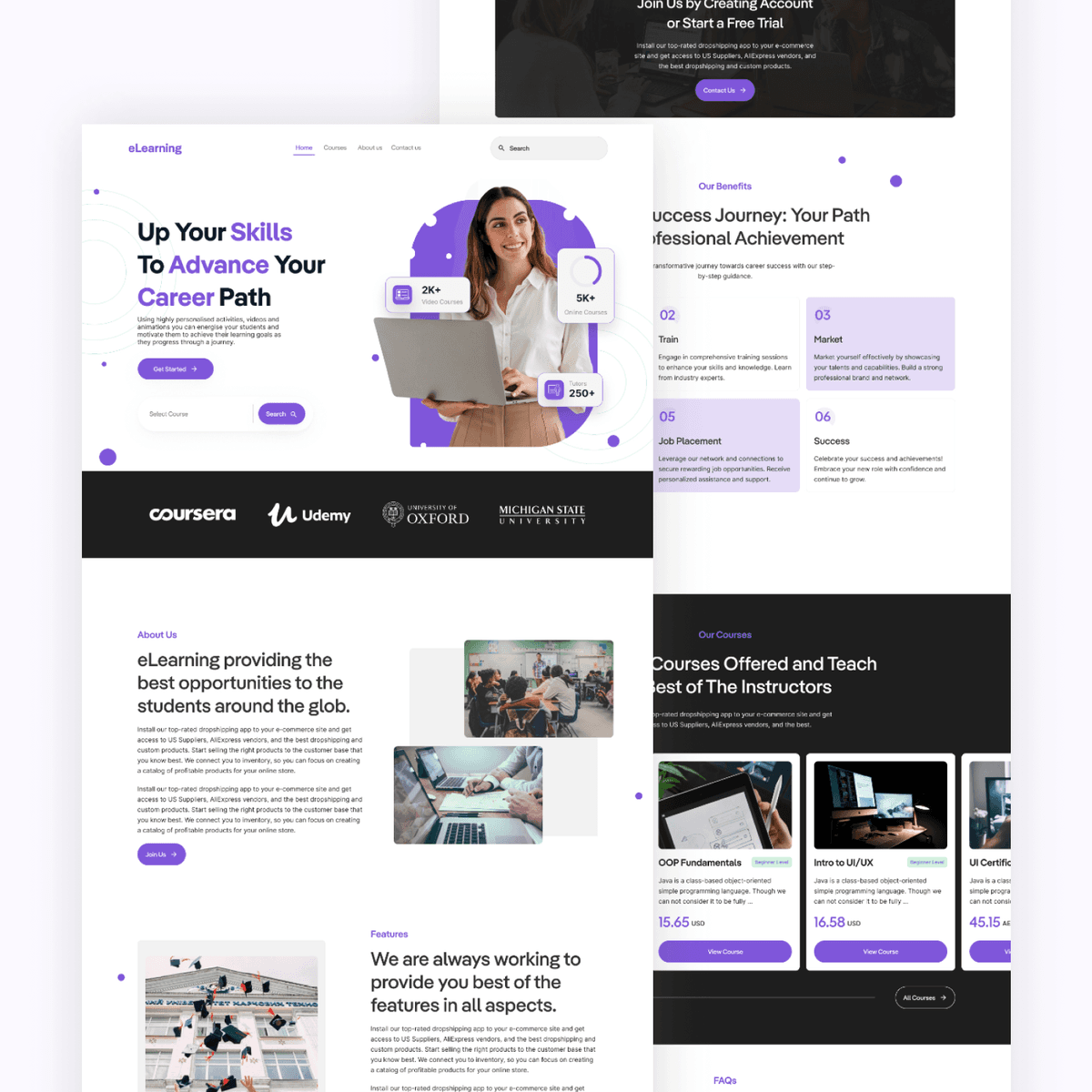 E-learning Website